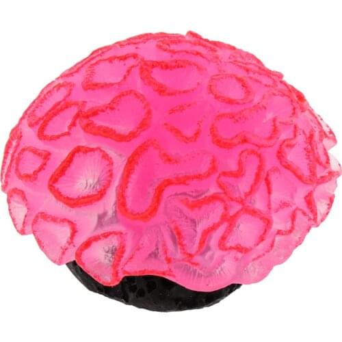 Beautiful Aquarium Decor, Glowing Artificial Coral Plant, Aquarium Reef Ornament for Fish Tank Decoration - 3 Colors to Choose