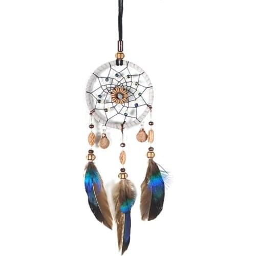 Dream Catcher Wall Hanging Pendant Car Home Decor Feather Handmade Indian Dreamcatcher New Year Gift