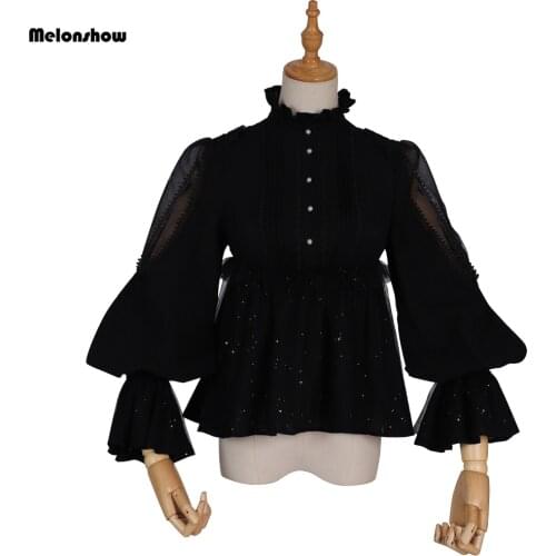 Черные блузки Melonshow China At AliExpress