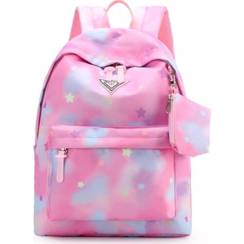 Fashion Backpack Nylon Children Printing School Bag For Teenage Girls Kids book bags Child Student Satchel mochilas