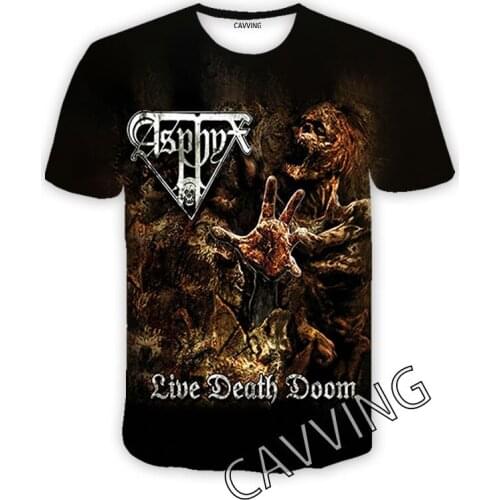 CAVVING 3D Printed ASPHYX Band Casual T-shirts Hip Hop Tee Shirts Harajuku Styles Tops Clothing for Men/women