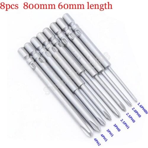 800 4MM Shank Electric Screwdriver Bit Set Magnetic Phillips Cross PH2 Screw Driver Bits Power Tools