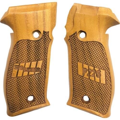 Sig Sauer P226 Laser Cut Sig Sauer P226 Written Outdoor Wooden Grip