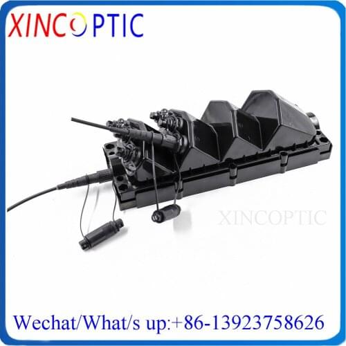 Outdoor Waterproof 4Ports FTTX Field Enclosure with Mini Corning SCAPC Adaptor For FTTA Prospecting or Military Communication