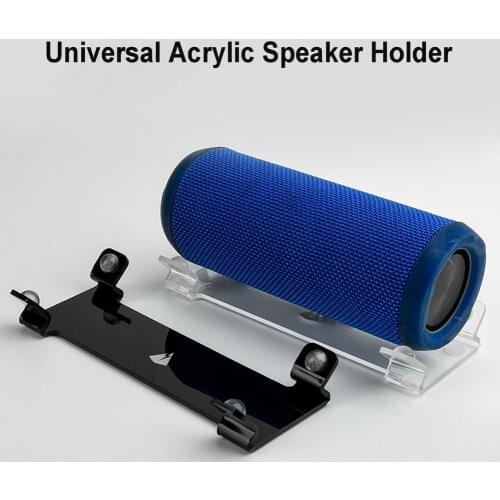Non-Vibration Anti-Slip Base Mount Bracket Desktop Speaker Holder Universal Acrylic Display Stand Longer Than About 5.12 Inche