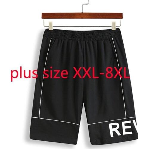 New Arrival Fashion Super Large Summer Men Fashion Casual Shorts Thin Elastic Waist Loose Plus Size 2XL 3XL 4XL 5XL 6XL 7XL 8XL