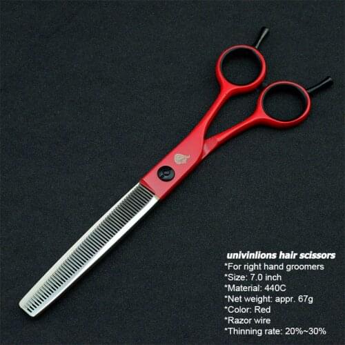 7 inch Pet Dogs Gromming Scissors Thinning Shears Sharp Edge Animals Cat Hair Cutting Stainless Steel Barber Cutting Tools