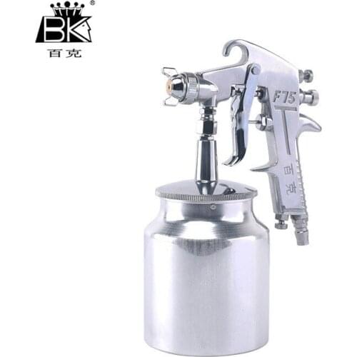 Manufacturer wholesale 100 grams F75 upper and lower pots paint spray gun big gun body paint spray gun pneumatic spray gun
