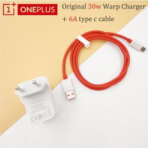Oneplus 9 8 Pro Charger 30w Warp Power Adapter 6A Fast Charging USB Type C Cable For 1+ Nord N100 N10 9R 5T 3T 7T pro 8 6 8T 9 7