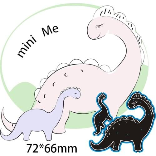 Cutting Dies Dinosaur Metal and Stamps Stencil for DIY Scrapbooking Photo Album Embossing Paper Card 72*66mm