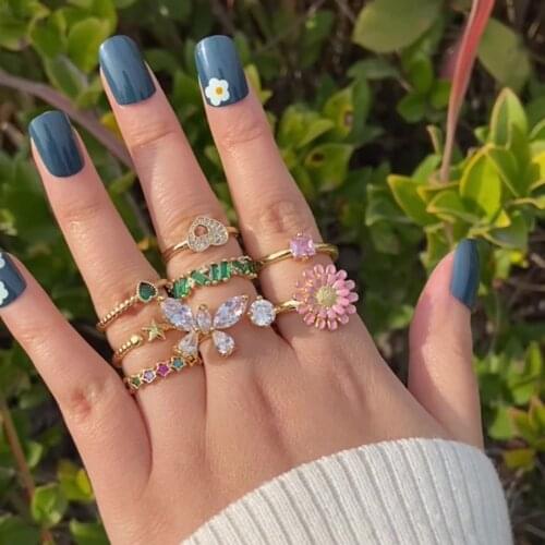 Женские золотые кольца RosaInMay China At AliExpress