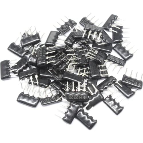 50pcs DIP exclusion Network Resistor array 4pin 2.2K 220K ohm