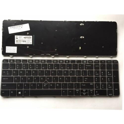 US For HP for EliteBook 850 G3 for ZBook 15u G3 US without Backlit Laptop Keyboards English