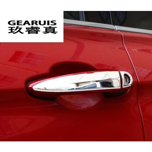 Car Styling Outer Door Bowl Handle Protective Strip Sticker Cover Trim For BMW 3 series f30 f32 Stainless Steel Auto Accessories