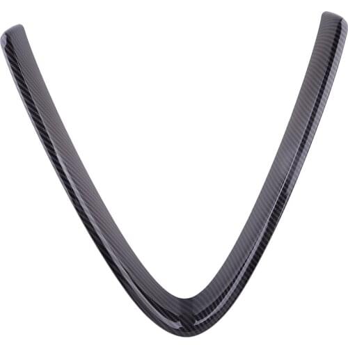 ABS Carbon Fiber Style Front Bumper Grille Decor Trim Cover Strip Fit For Alfa Romeo Giulia 2017 2018 2019 2020