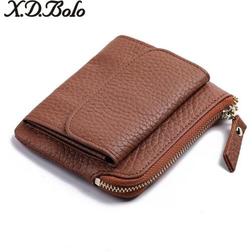 Womens Wallets 2020 Ladies Small Wallet Leather Coin Purse Mini Zipper Coin Case Female Small Card Case