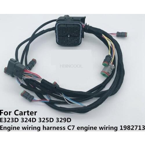 For Carter E323D 324D 325D 329D engine wiring harness C7 engine line 198-2713 high quality accessories free mail