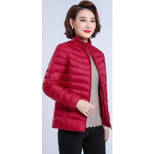 Winter Down Jacket Women Ultra Light Down Jacket fashion Large size 3XL Womens Overcoat Windbreaker Coats