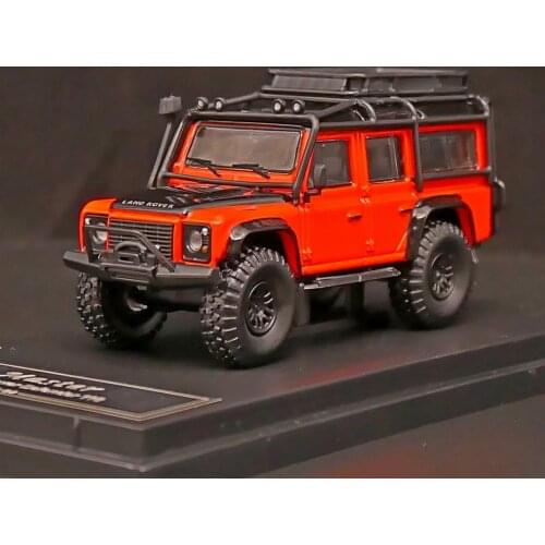 1/64 Scale Lan*d*Rover Defender 110 4X4 Orange Diecast Car Toy Collection Gift