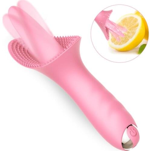 10 Modes Dildo Tongue Vibrator Nipple Massage Clitoris Stimulation Suck Clit Oral Blowjob Vibrators Masturbator Sex Toys
