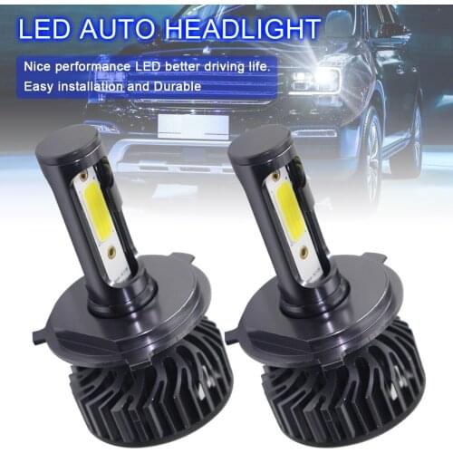 2pcs H4 / HB2 / 9003 EV8 60W 8000LM 6500K DOB LED Car Headlight Kit Automobile Fog Lamp Hi / Lo Light Bulbs 2021