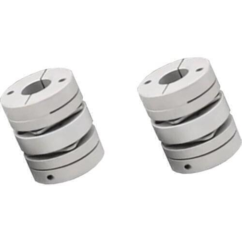 26mm Diameter 35mm Length 4mm 5mm 6mm 8mm To 10mm Bore Motor Encoder Shaft Coupler Flexible Double Diaphragm Membrane Coupling