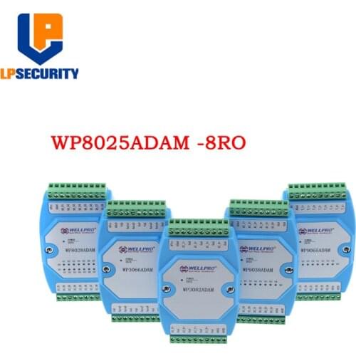 8-channel relay SPST output module isolated 8RY RS485 MODBUS RTU WP8025ADAM