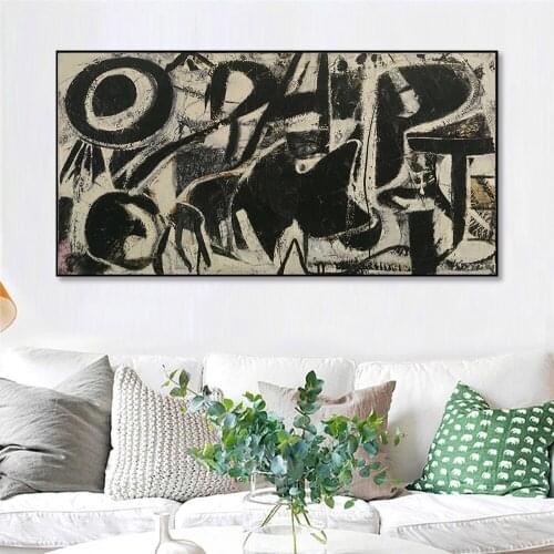 Untitled by Willem de Kooning Classic Oil Painting Reproduction Canvas Abstract Poster Print Wall picture for living room