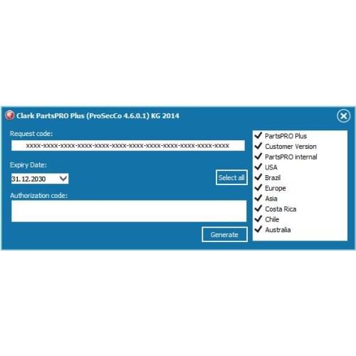 Clark PartsPRO Plus Keygen unlock for 2014 2015 2016