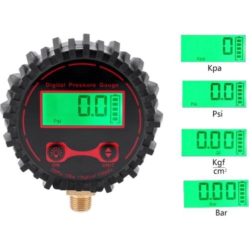 250PSI Digital Car Truck Tire Pressure Gauge Vehicle Pressure Tester Monitor M11*1 Thread with LED Light
