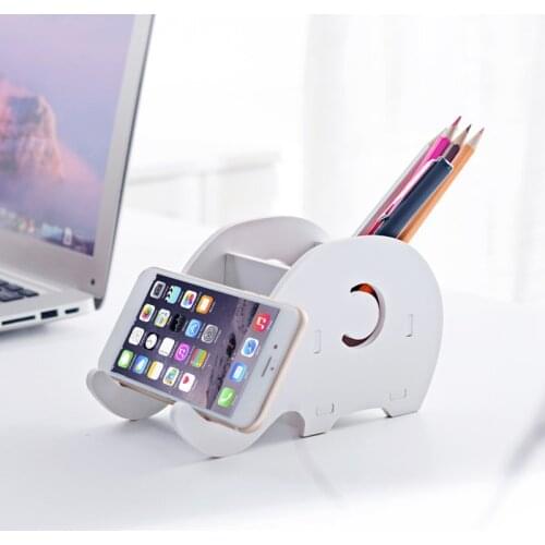 1pc Creative Pen Holder Mobile Phone Holder Detachable Storage Box Stationery Organizer Office Supplies Desk Accessories