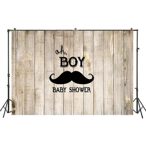 HUAYI Photography Backdrop Birthday Party Desserts Cake Table Decor Photo Booth Background Boys Beard Baby Shower BackdropW-3614