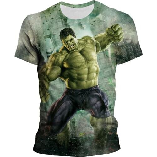 Robert Bruce Banner Hulk Mens Clothing Summer Casual Marvel 3D Print Boy Girl Kids T Shirt Short Sleeve Cool Women T-shirts