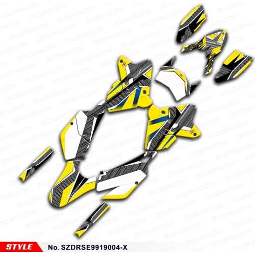 Aftermarket Dirt Bike Décor Kit for DRZ400SM DRZ400E DRZ 400 SM Enduro DRZ400 SM E KLX 400R 99 to 19, Style No. SZDRSE9919004-X