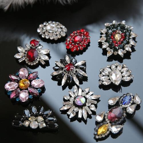 New Arrival Kinds Rhinestones beads patches applique sew on beading applique clothes shoes bags decoration patch DIY