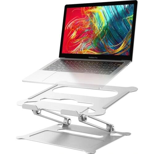 Aluminum Alloy Adjustable Laptop Stand Folding Portable for Notebook MacBook Computer Bracket Lifting Cooling Holder Non-slip