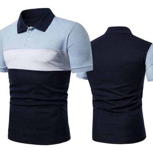 Casual Summer Mens POLO shirt Fashion Trend blank Printing short sleeve Cotton High Quality Mens short sleeve