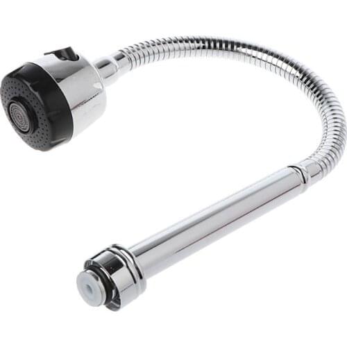 Kitchen Bar Faucet Hose Double Hole Water Zinc Alloy Replacement Tap 48cm