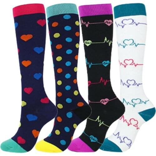 Sports Compression Socks For Swelling Running Hiking Basketball Soccer Footwear Varicose Veins Pulled Muscle Men Women Socks