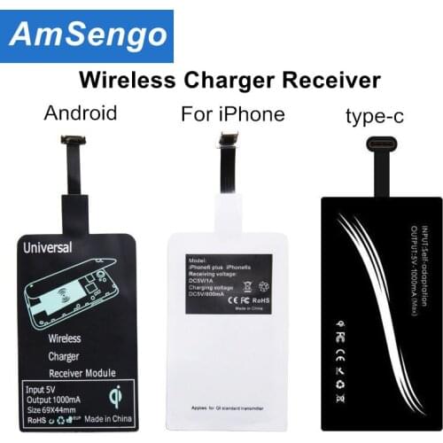 Universal Qi Wireless Charger Receiver Adapter Receptor Receiver Pad Coil Android Phone Micro USB mobile Phone Charger