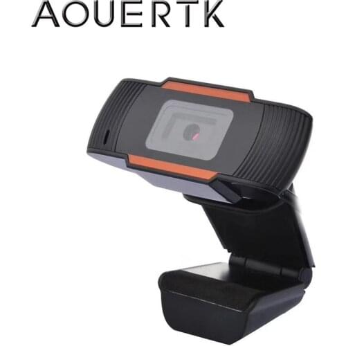 AOUERTK Mini HD 720P USB Web Camera Webcam Built-in Dual Mics Smart Computer Camera Built-In Sound-absorbing Microphone