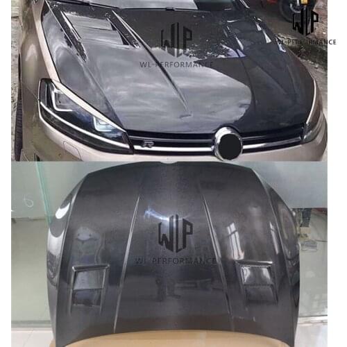 Golf 7 High quality carbon fiber Engine hood cover Car styling for Volkswagen Golf 7 front bumper body kit 14-15