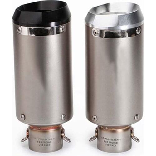 Motorcycle Parts Stainless Steel Racing Exhaust Decal Exhaust Pipe Silencer Laser Sticker with 51mm for NINJA250 R25 CBR1000R R1