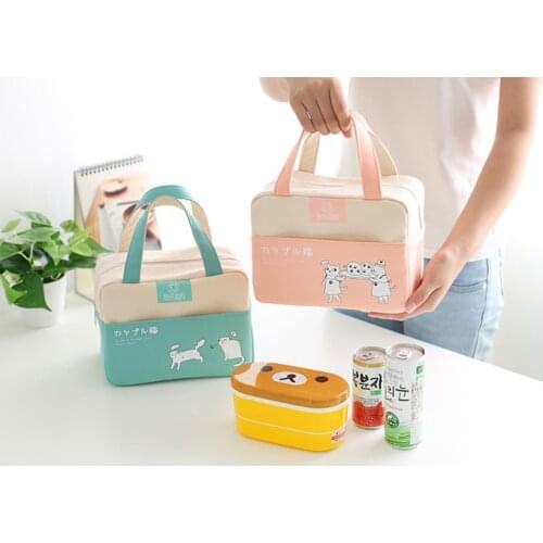 Female lunch bag lunch box bag portable picnic bag insulated rice bag insulated lunch box travel work school food insulated bag