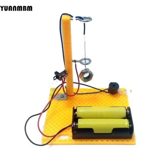 Earthquake sound light alarm/scientific physics experimental Educational toys/DIY technology production/puzzle/baby toys