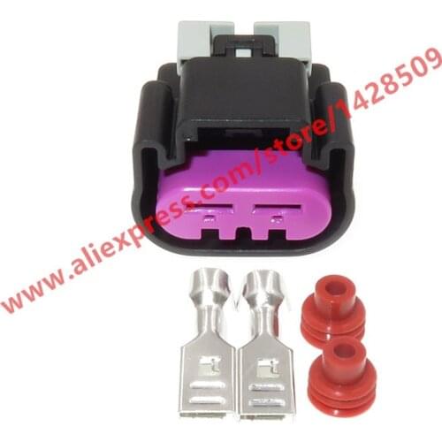 5 Sets 2 Pin 6.3mm Automotive Waterproof Connector Female Sealed Sensor Plug Electrical Fan Socket 15454358