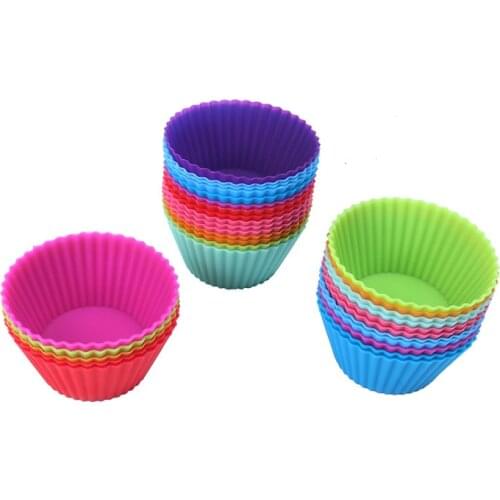 2 PCS cooking tools fondant mini cake mold six Silicone Muffin Cake Cupcake Cup Cake Mould Case Bakeware Maker Mold