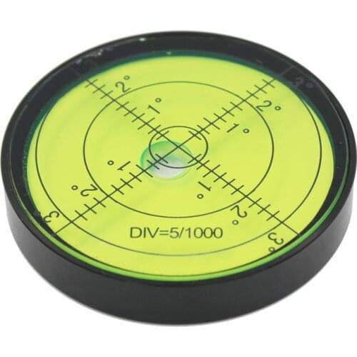 Promotion HACCURY Round level bubble Spirit bubble level Size 60x10mm Accuracy 6'/2mm