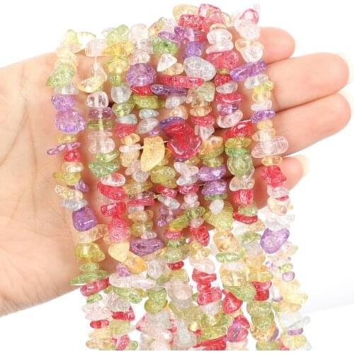 Natural Stone Beads Colorful Gravel Charm Round Loose Beads For Jewelry Making Needlework Bracelet Diy Strand 4/6/8/10/12MM