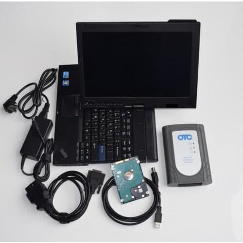 Fast Speed HDD/SSD Laptop X201T plus OBD Scanner for TOYOTA IT3 OTC Global Techstream GTS OTC VIM diagnostic tool ready to use